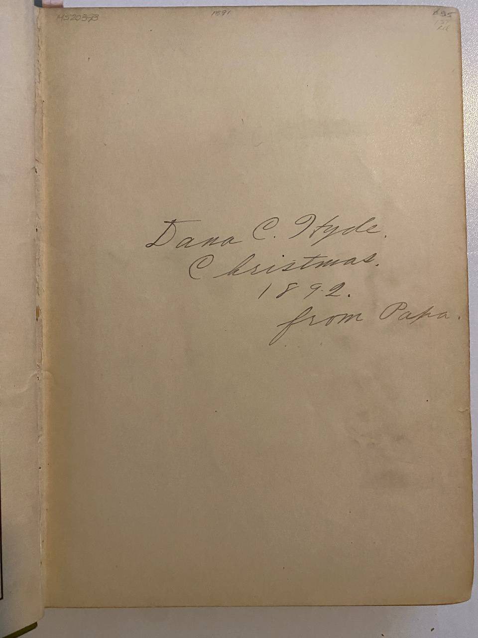 Ownership inscription of Drew's copy of The Boy Travellers in Great Britain and Ireland