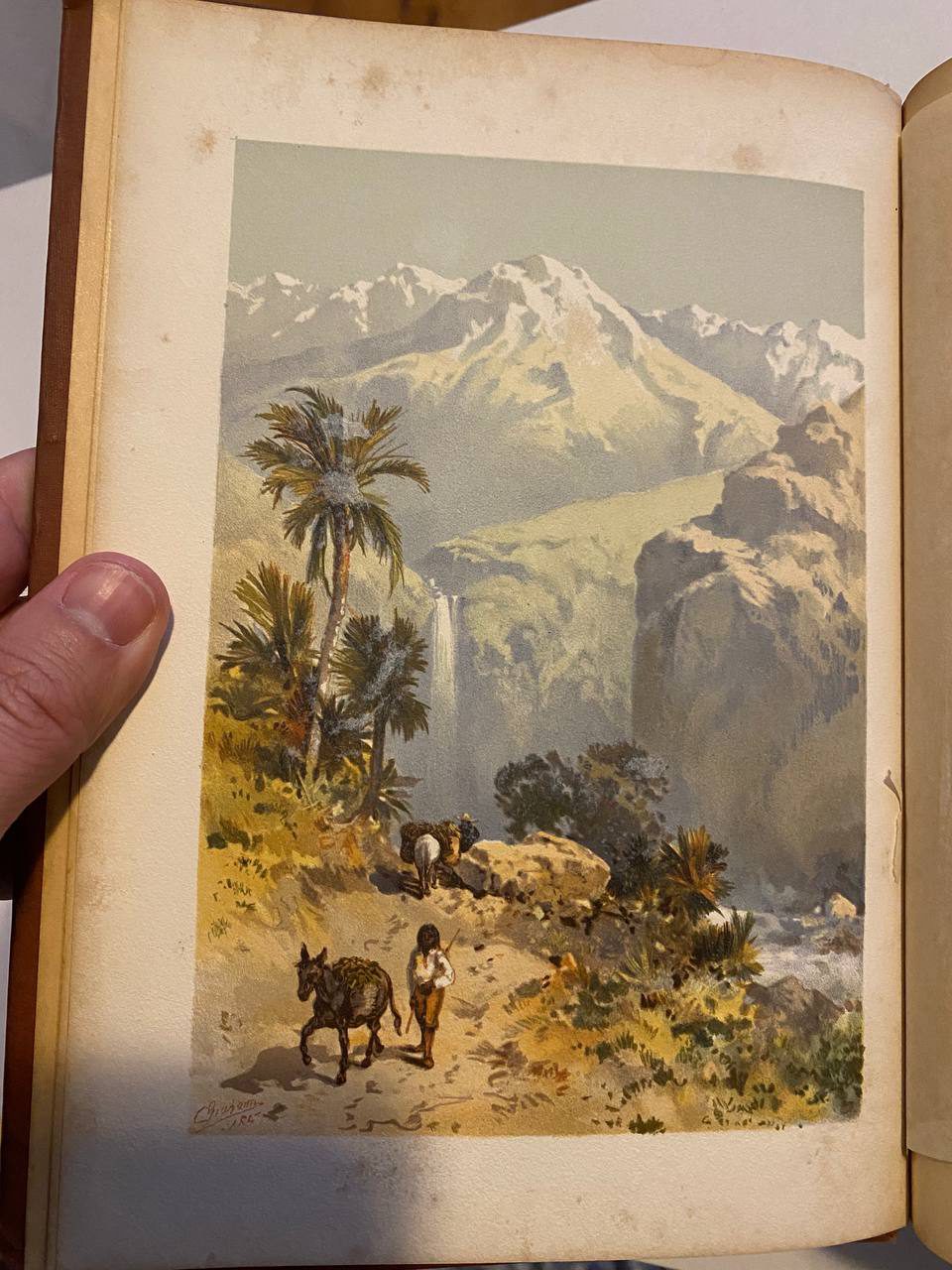 Illustration of Drew's copy of The Boy Travellers in South America