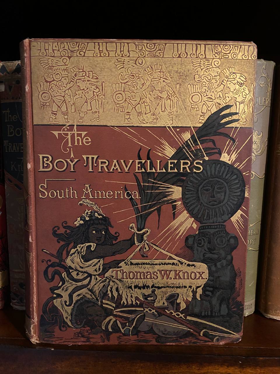 Drew's copy of The Boy Travellers in South America