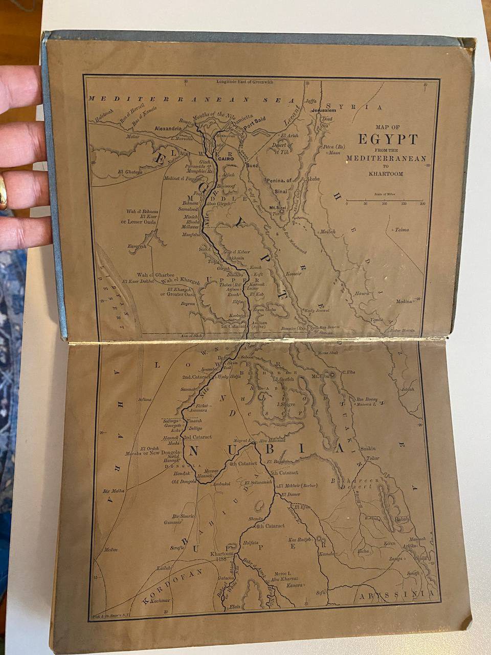 Physical detail of Drew's copy of The Boy Travellers in the Far East, Part Fourth: Egypt and the Holy Land