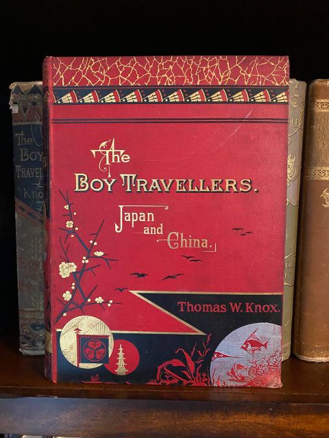 Cover of Drew's copy of The Boy Travellers in the Far East, Part First: Japan and China