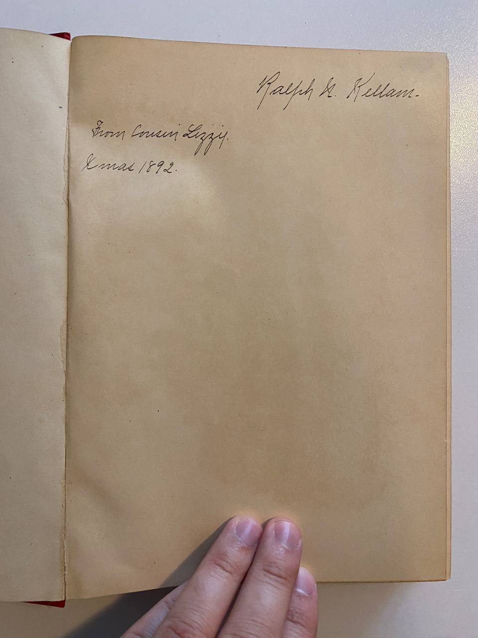Inscription or bookplate in Drew's copy of The Boy Travellers in the Far East, Part First: Japan and China