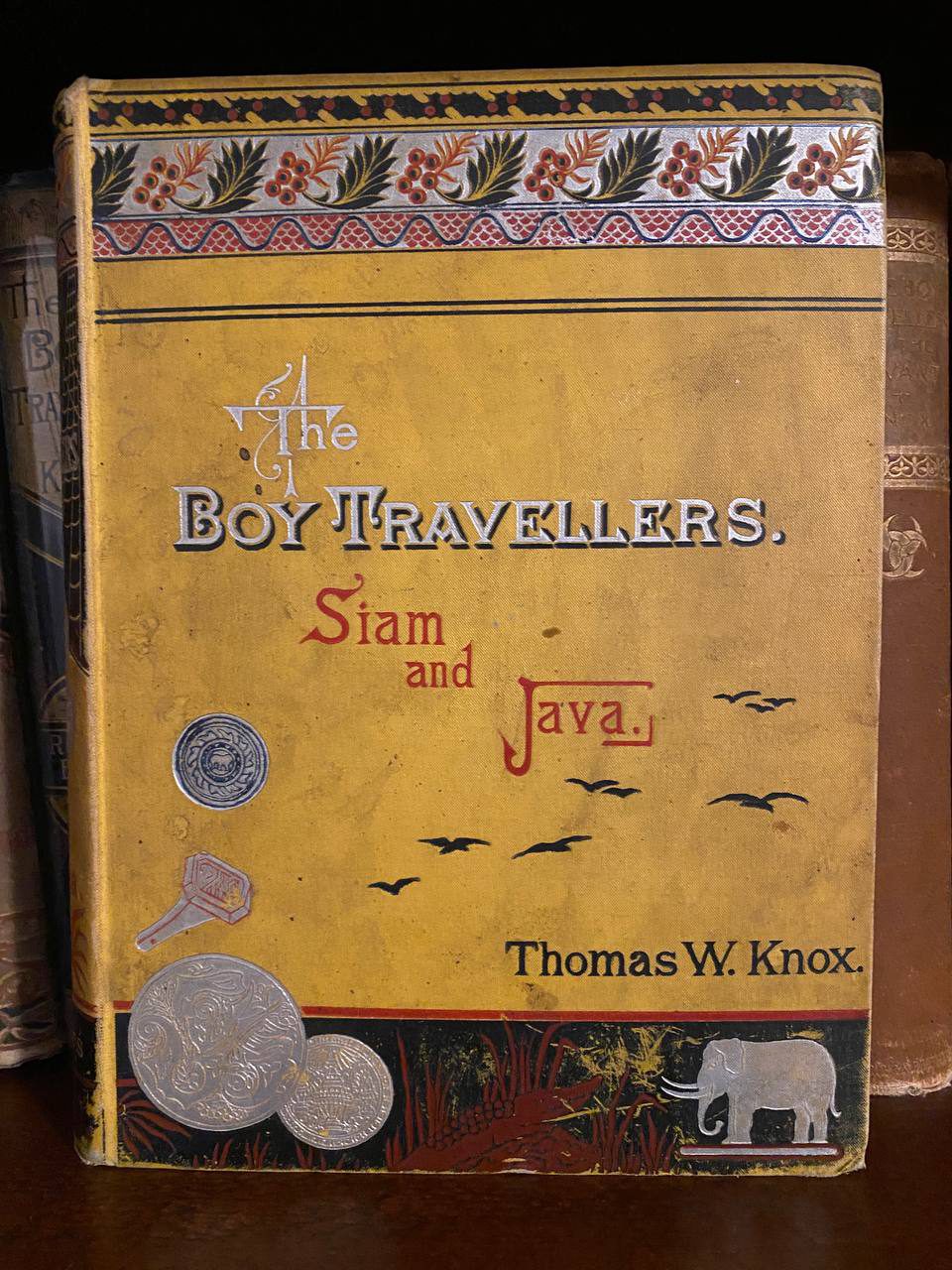 Cover of Drew's copy of The Boy Travellers in the Far East, Part Second: Siam and Java