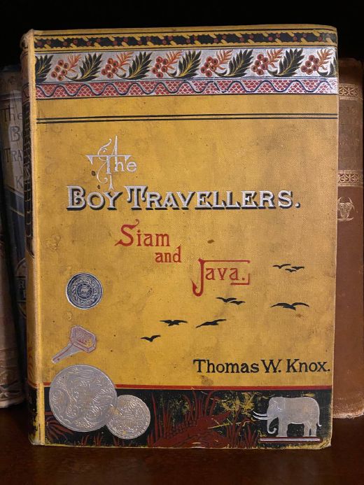 Cover of Drew's copy of The Boy Travellers in the Far East, Part Second: Siam and Java