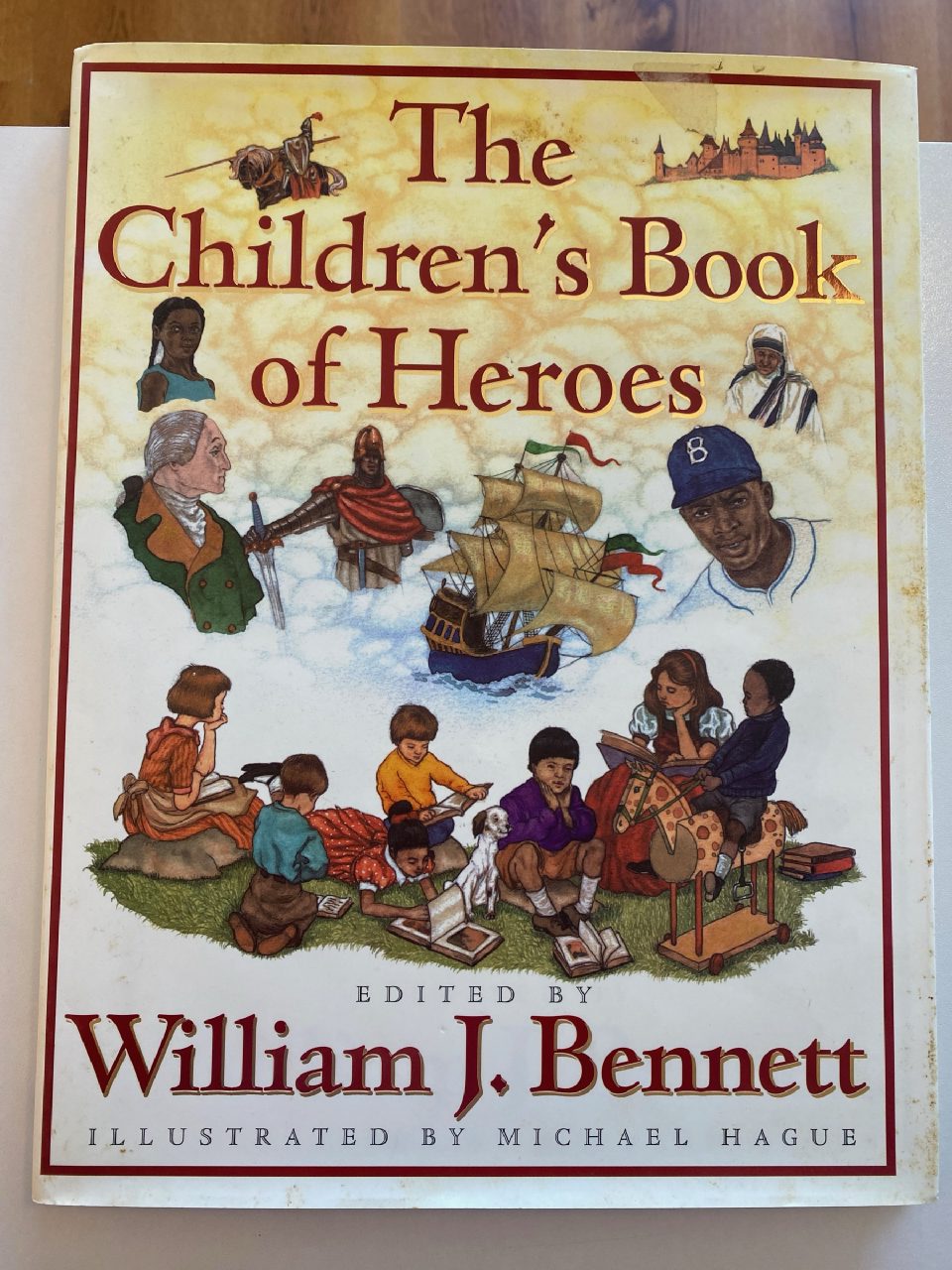 Front cover of Drew's copy of The Children’s Book of Heroes