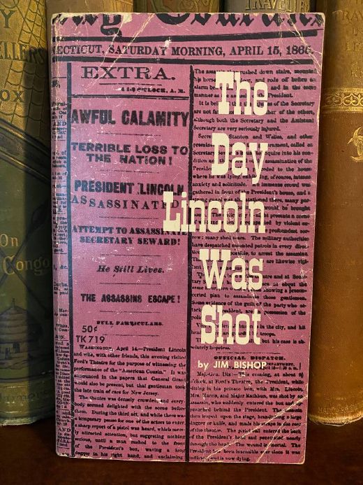 Cover of Drew's copy of The Day Lincoln Was Shot