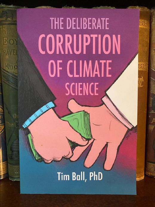 Cover of Drew's copy of The Deliberate Corruption of Climate Science