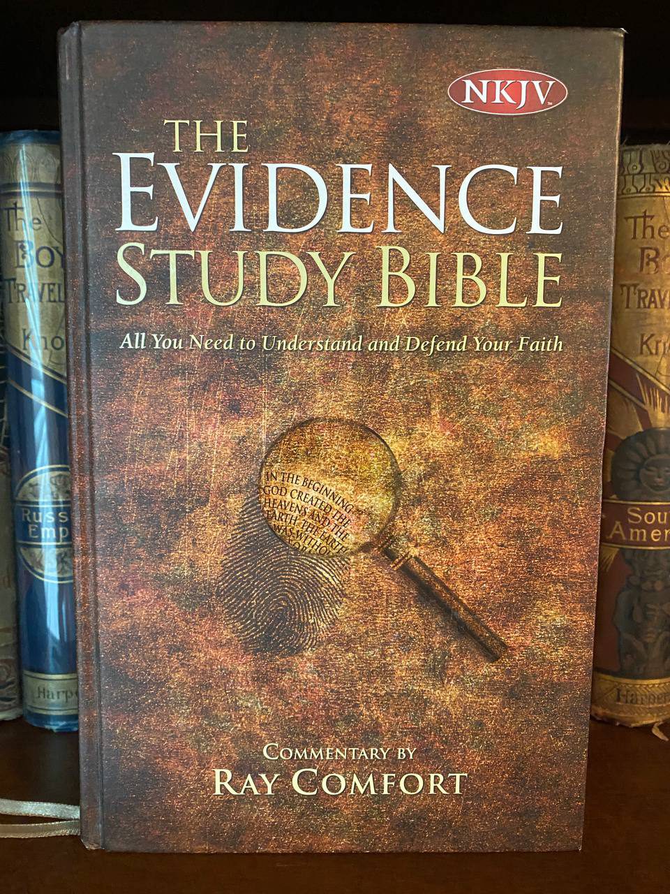 Cover of Drew's copy of The Evidence Study Bible