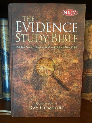 Cover of Drew's copy of The Evidence Study Bible