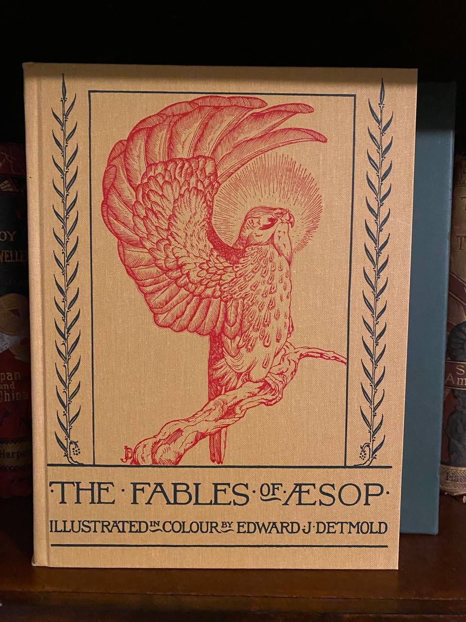 Front cover of Drew's copy of The Fables of Æsop