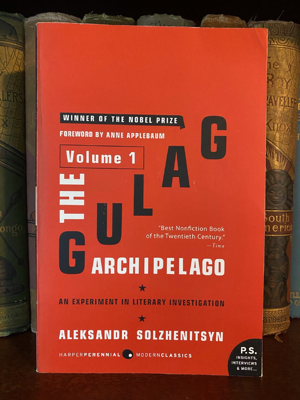 Front cover of Drew's copy of The Gulag Archipelago, Volume 1