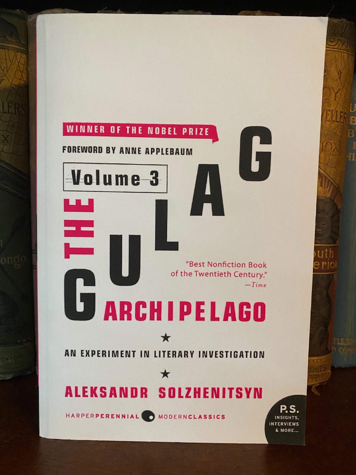 Cover of Drew's copy of The Gulag Archipelago, Volume 3