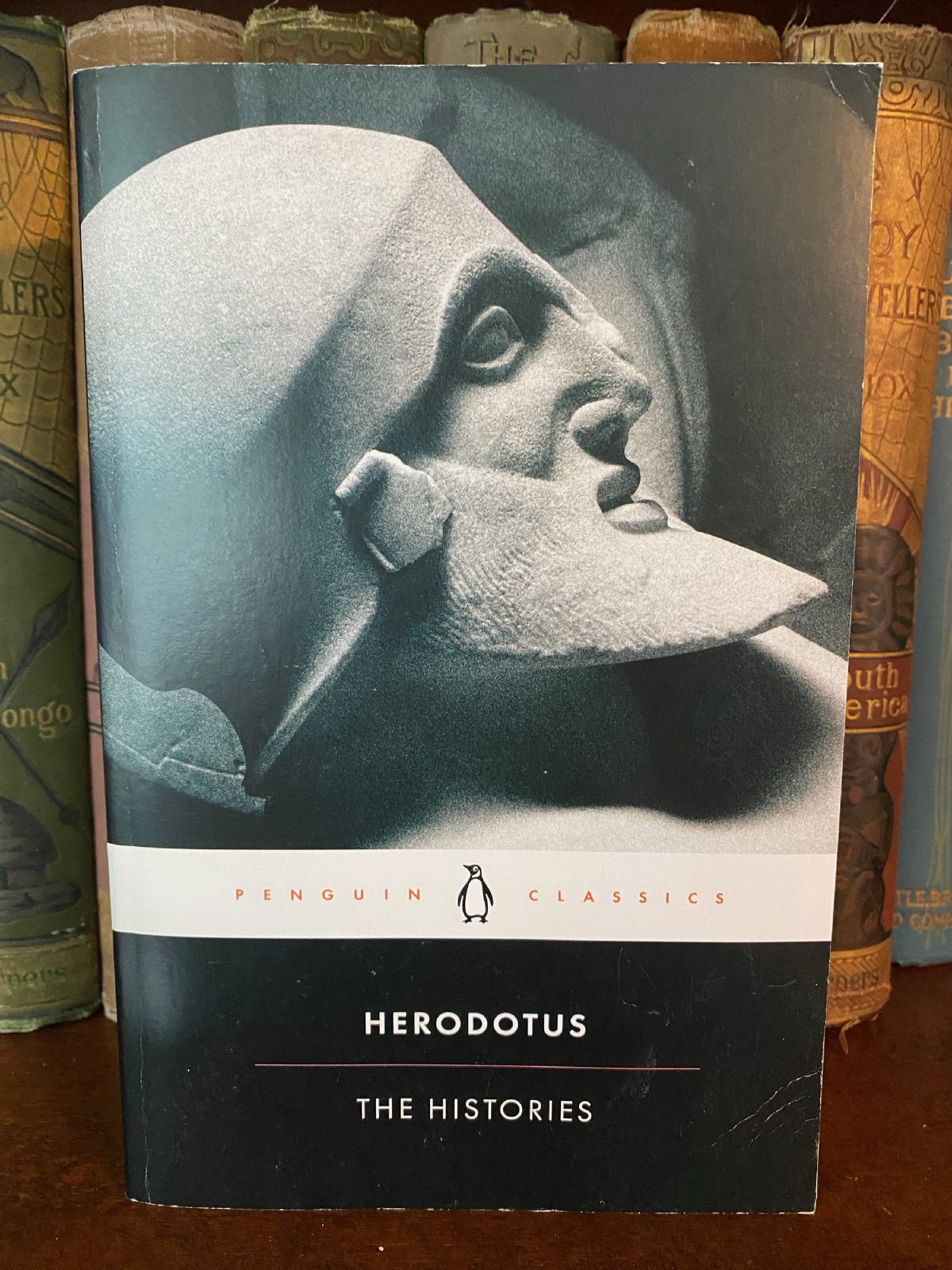 Cover of Drew's copy of The Histories