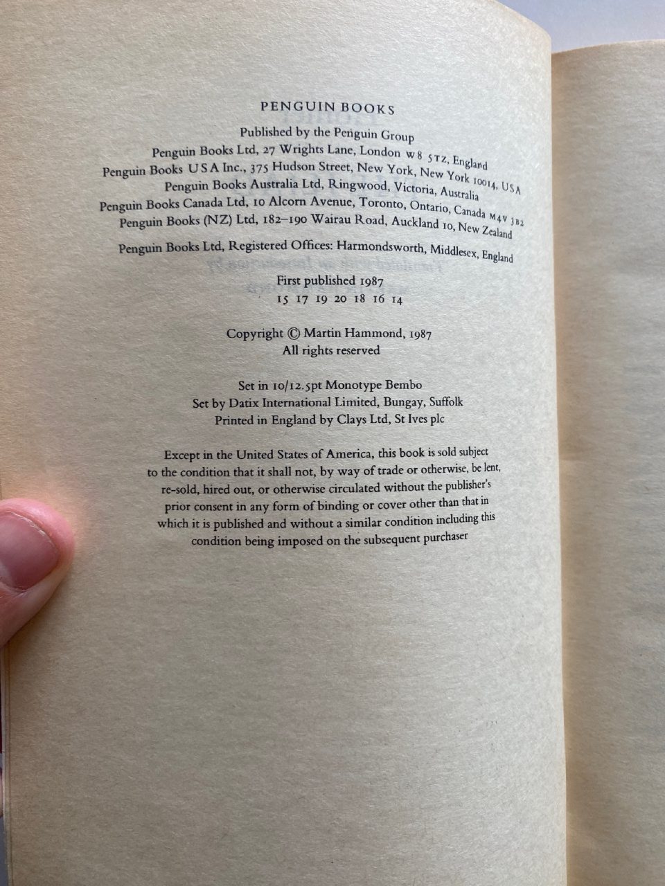 Physical detail of Drew's copy of The Iliad