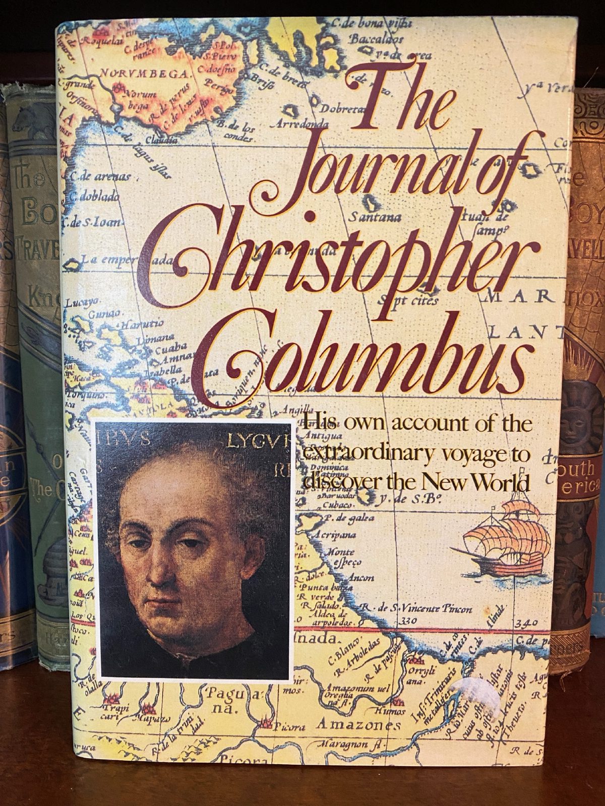 Cover of Drew's copy of The Journal of Christopher Columbus