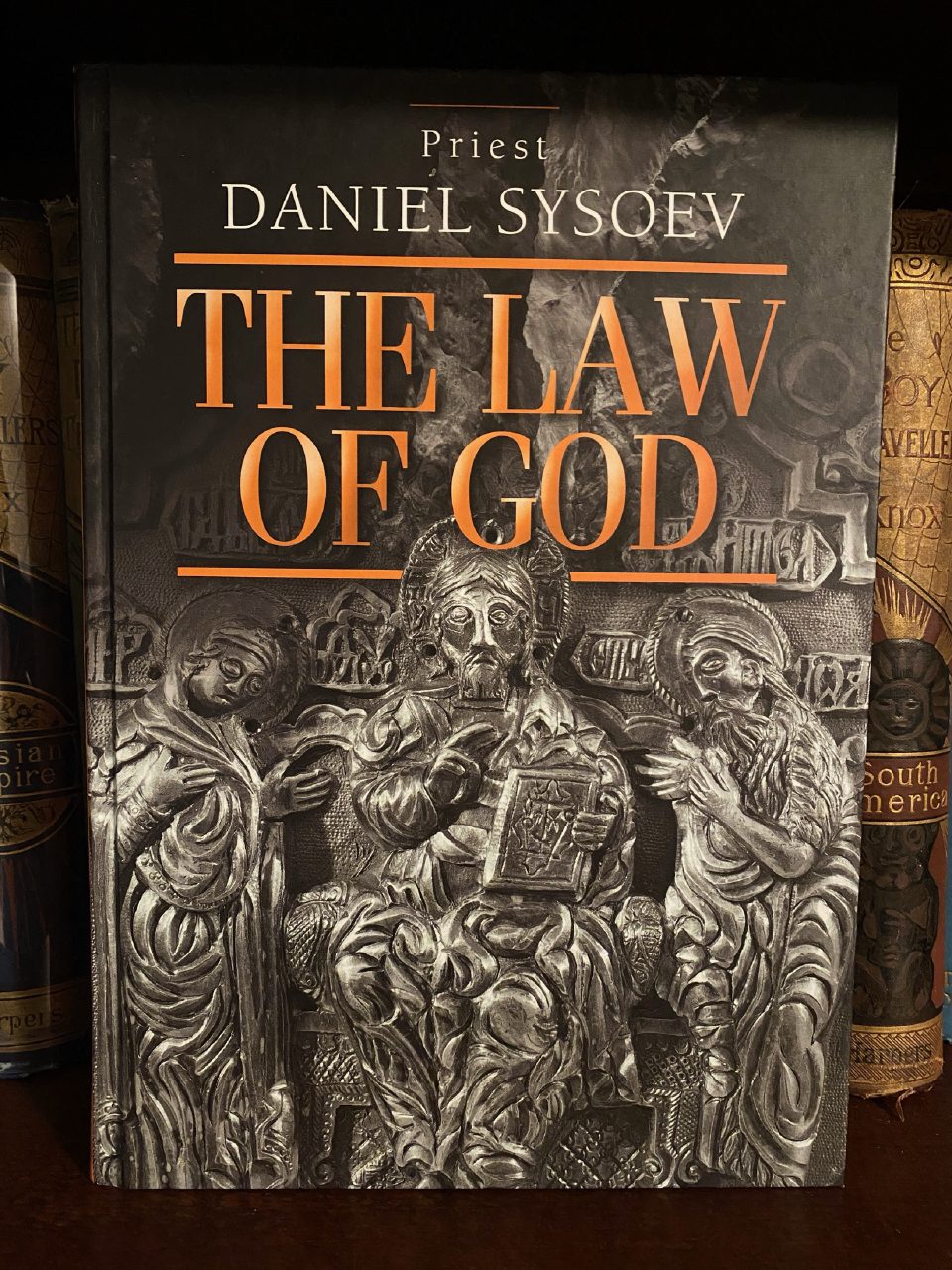 Front cover of Drew's copy of The Law of God: An Introduction to Orthodox Christianity