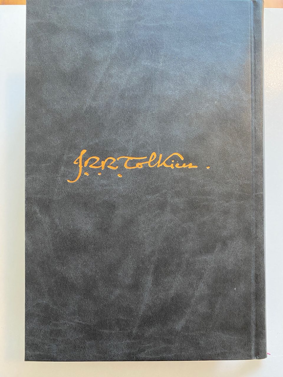 Physical detail of Drew's copy of The Lord of the Rings: 50th Anniversary Edition