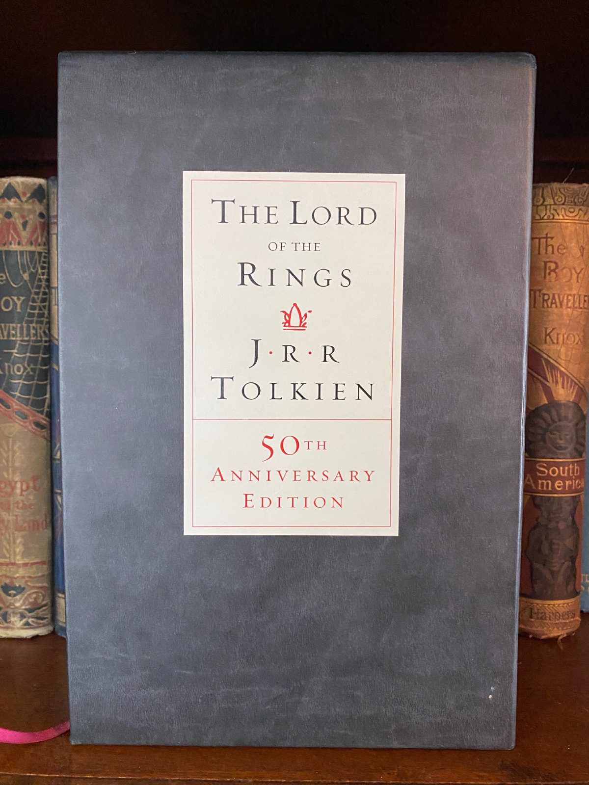 Cover of Drew's copy of The Lord of the Rings: 50th Anniversary Edition
