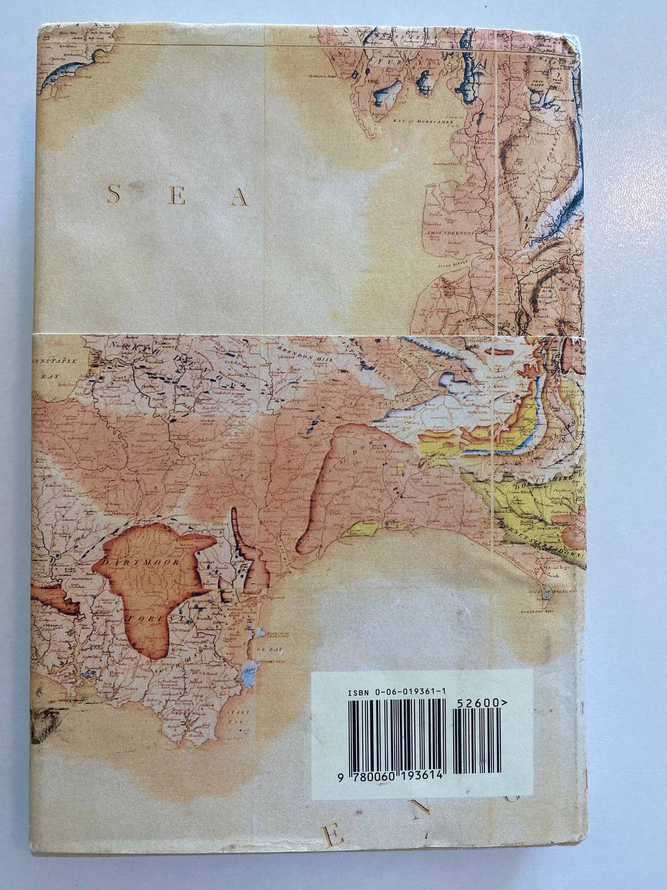 Back cover of Drew's copy of The Map That Changed the World