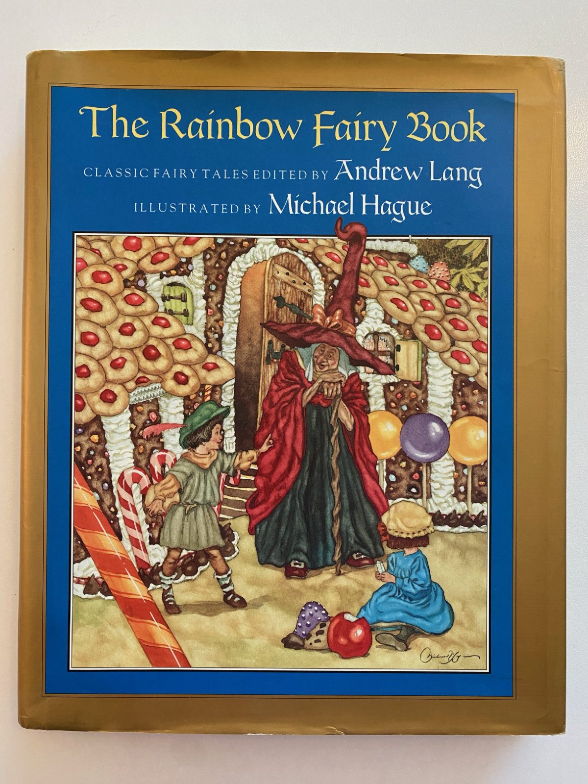 Cover of Drew's copy of The Rainbow Fairy Book
