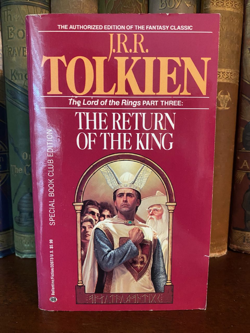 Front cover of Drew's copy of The Return of the King