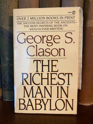 Cover of Drew's copy of The Richest Man in Babylon
