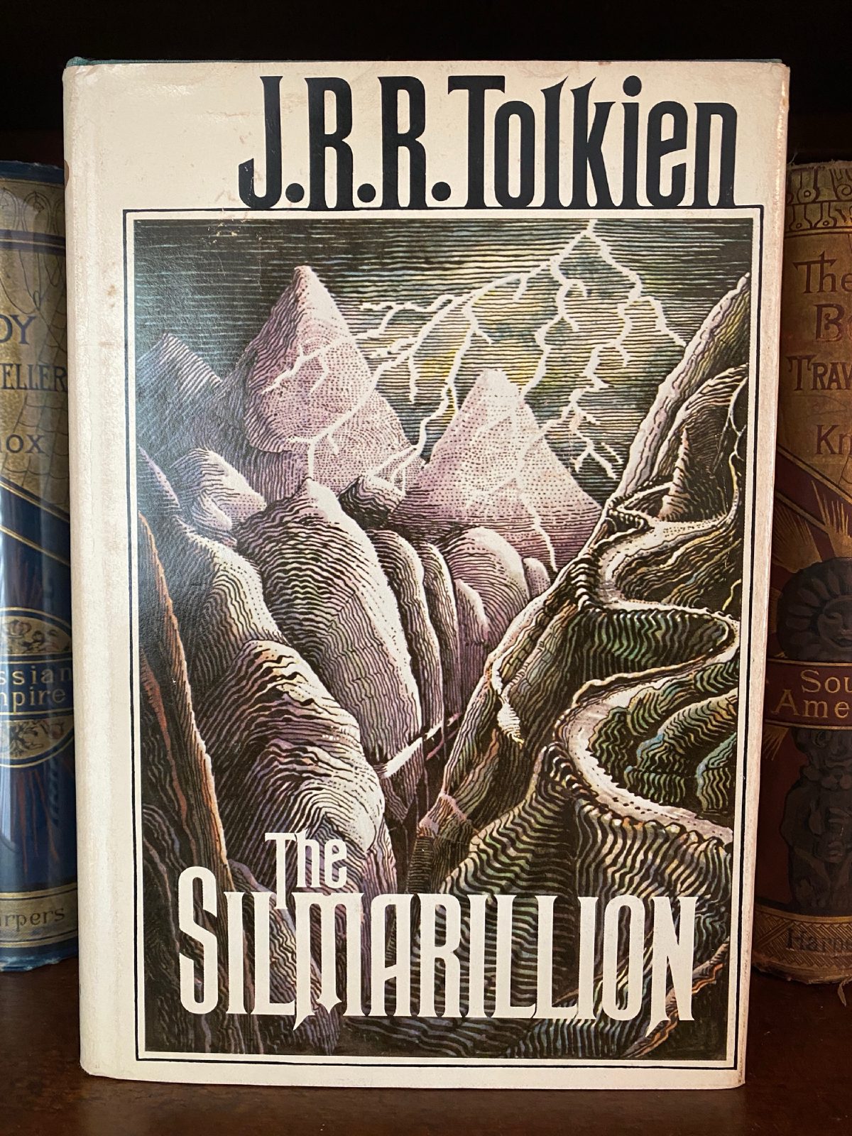 Cover of Drew's copy of The Silmarillion