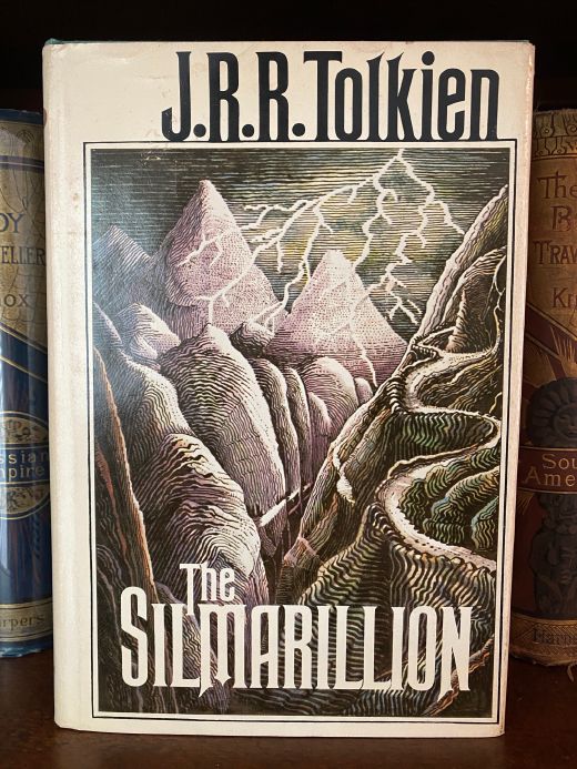 Cover of Drew's copy of The Silmarillion