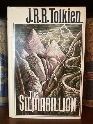 Cover of Drew's copy of The Silmarillion