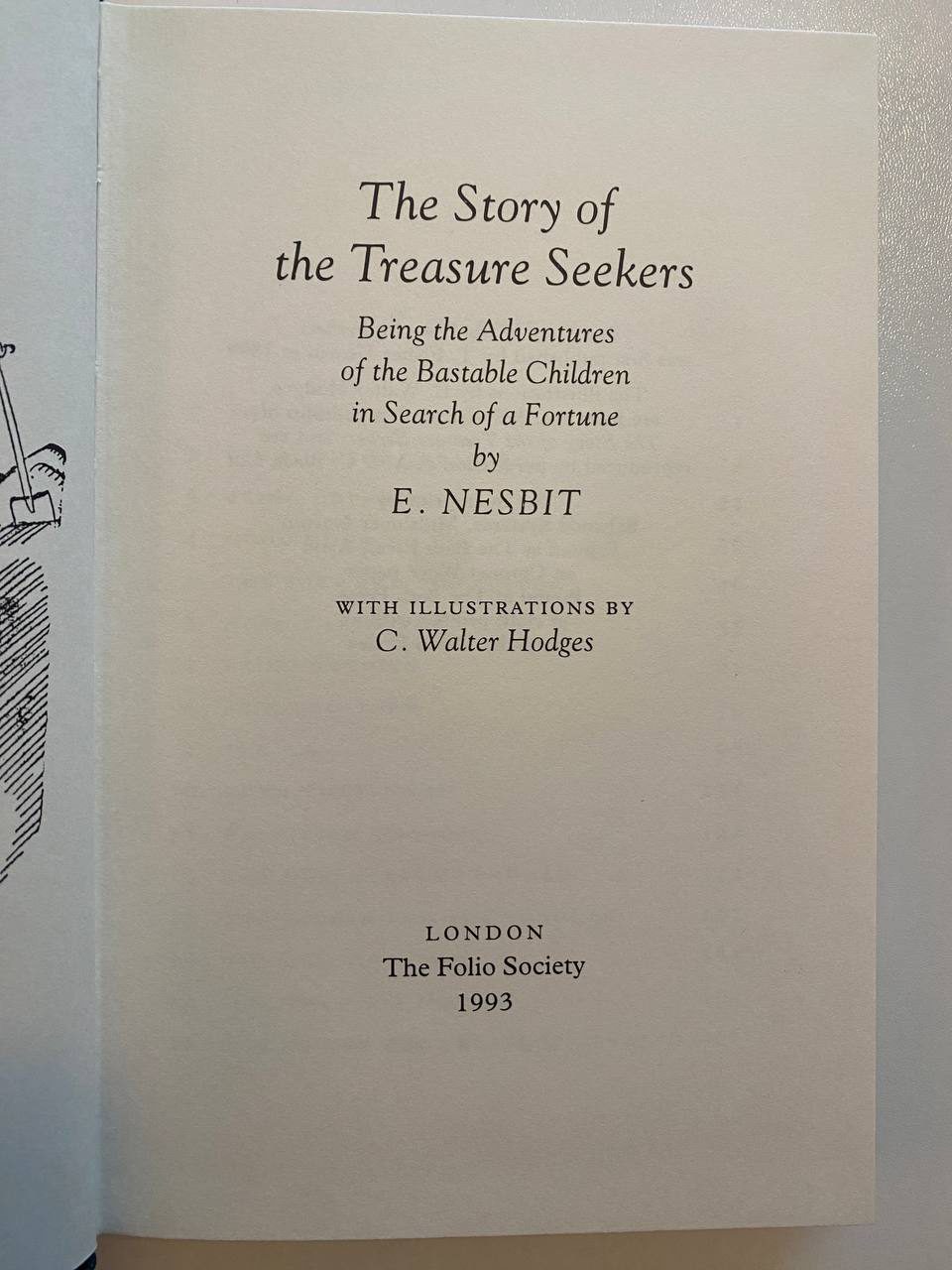 Title page of Drew's copy of The Story of the Treasure Seekers