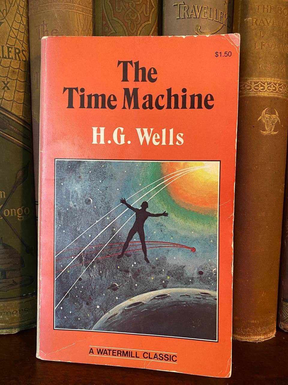 Cover of Drew's copy of The Time Machine