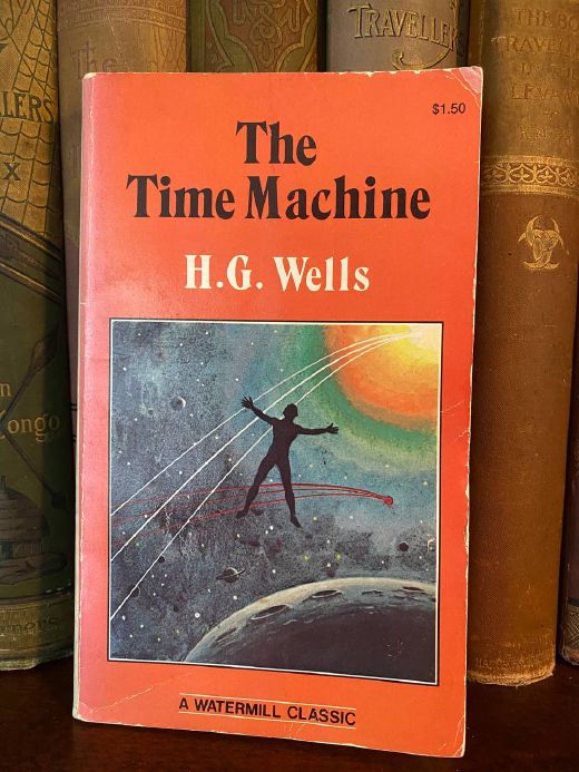 Cover of Drew's copy of The Time Machine