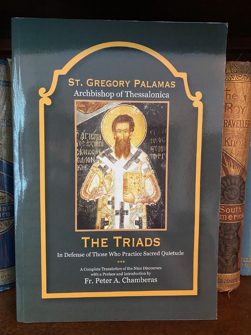 Front cover of Drew's copy of The Triads