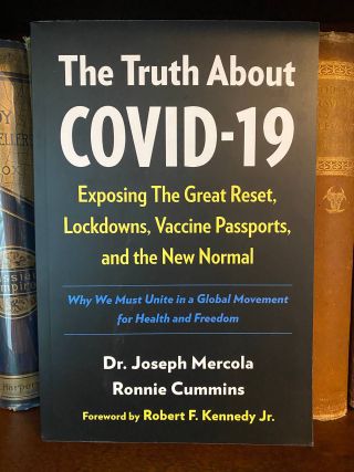 Cover of Drew's copy of The Truth About COVID-19