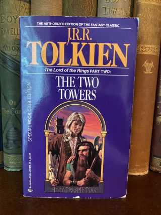 Cover of Drew's copy of The Two Towers
