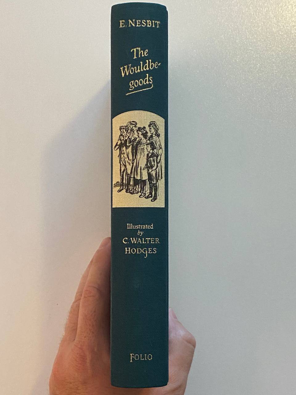 Shelf and spine of Drew's copy of The Wouldbegoods