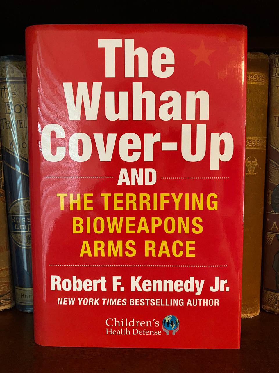 Cover of Drew's copy of The Wuhan Cover-Up